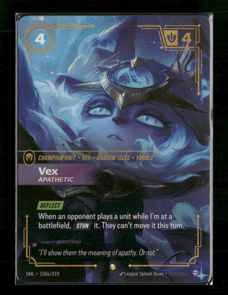 Vex, Apathetic (Alternate Art) #150a/219 Foil Showcase - Riftbound Unleashed