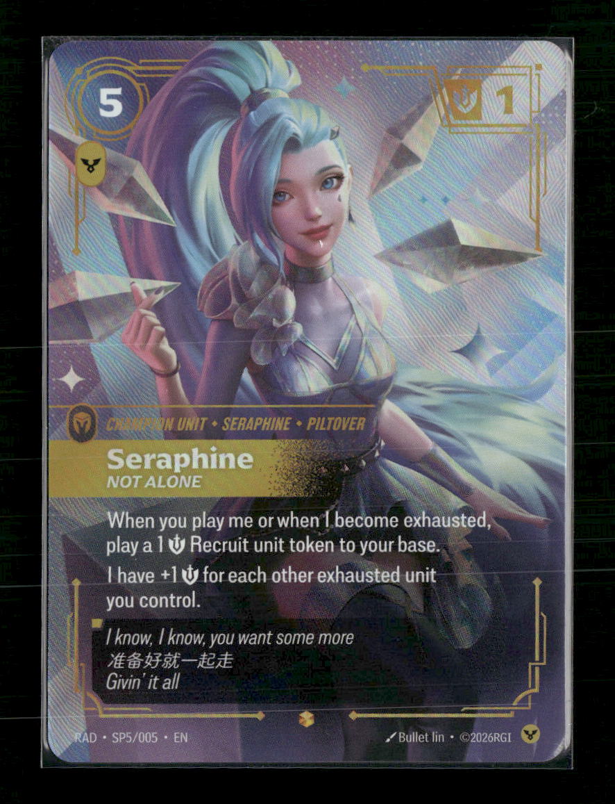 Seraphine, Not Alone (K/DA Special Art Card) #SP5/005 Foil - Riftbound