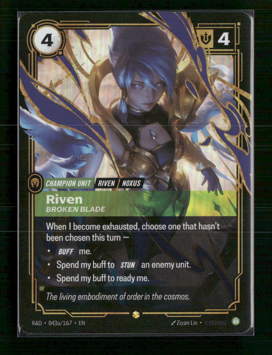 Riven, Broken Blade (Alternate Art) #043a/167 Foil Showcase - Riftbound Radiance