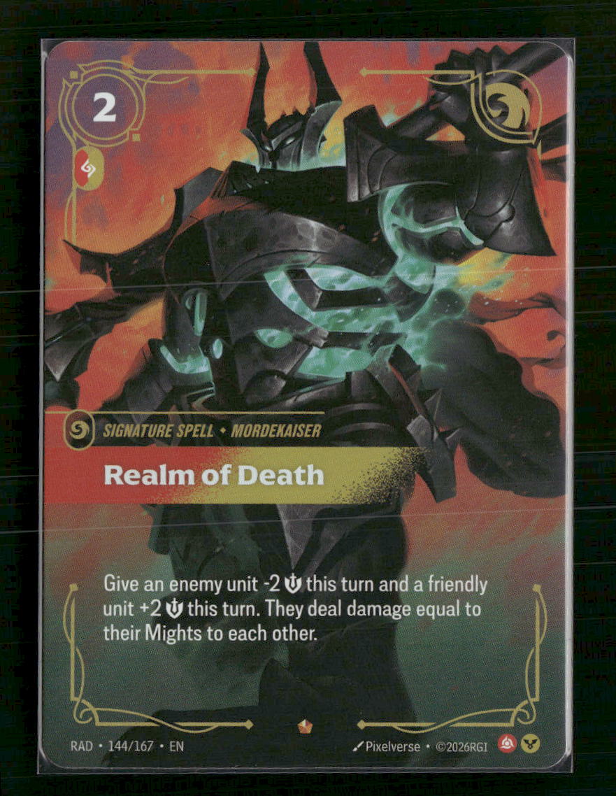Realm of Death #144/167 Foil Epic - Riftbound Radiance