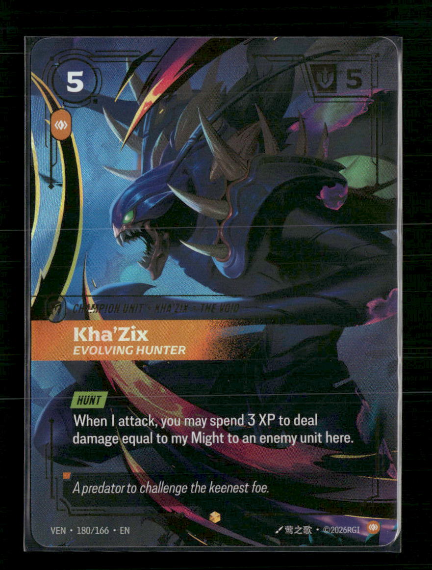 Kha'Zix, Evolving Hunter (Overnumbered) #180/166 Foil - Riftbound