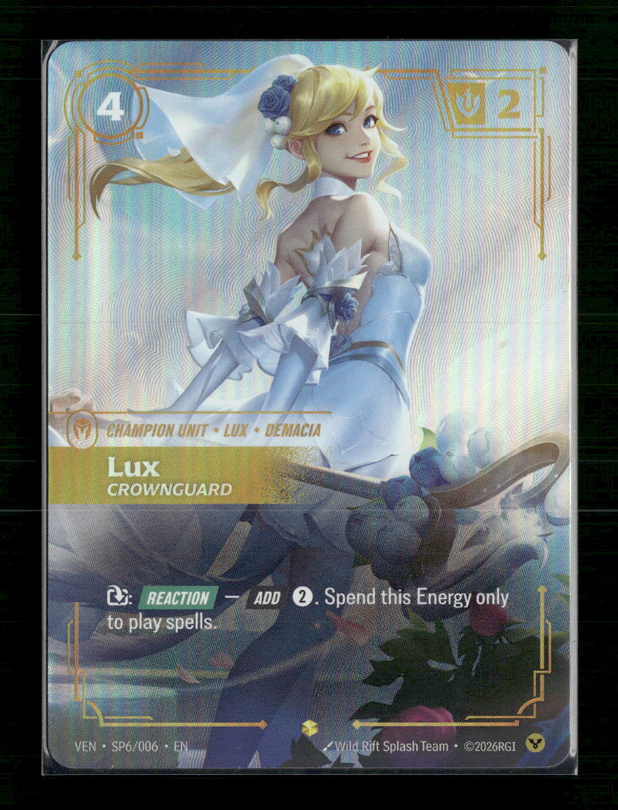 Lux, Crownguard #SP6/006 Foil Showcase - Riftbound Vendetta