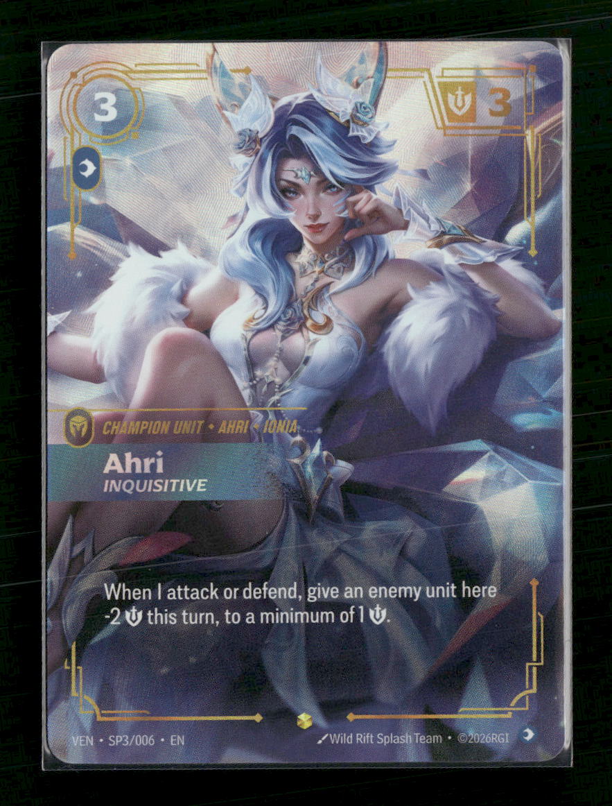 Ahri, Inquisitive #SP3/006 Foil Showcase - Riftbound Vendetta
