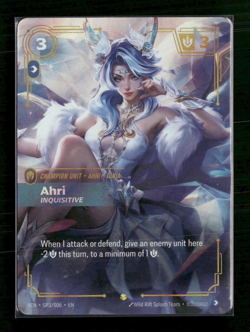 Ahri, Inquisitive #SP3/006 Foil Showcase - Riftbound Vendetta