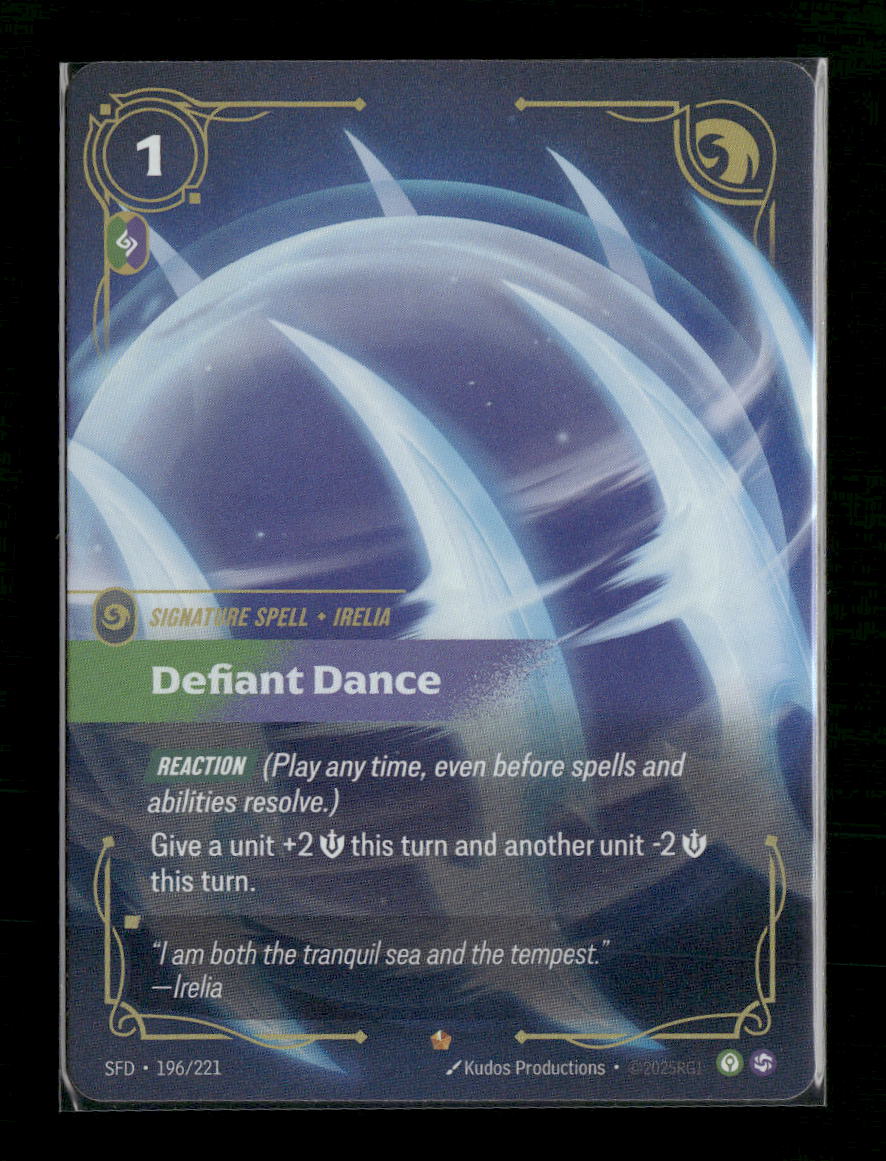 Defiant Dance #196/221 Foil Epic - Riftbound Spiritforged