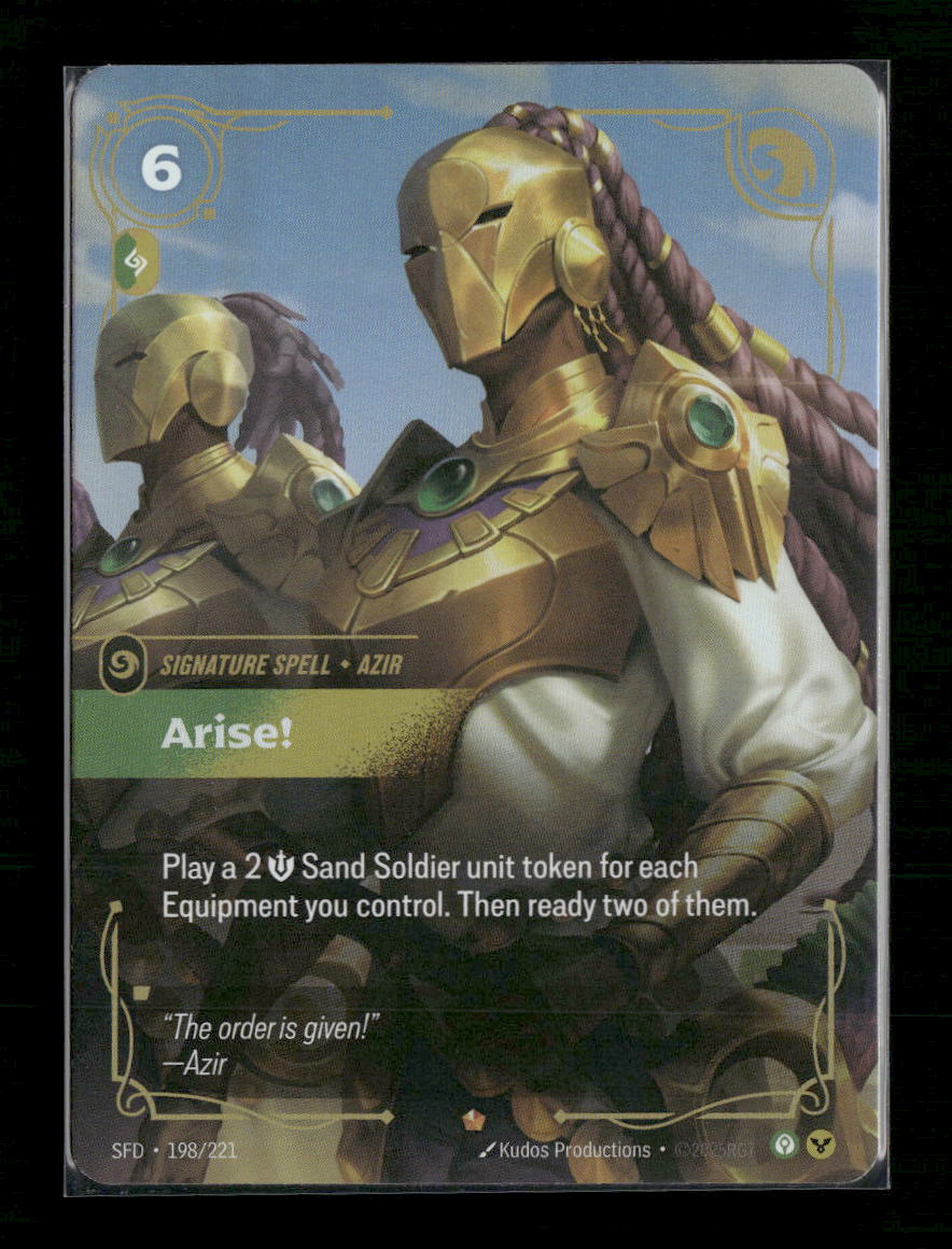 Arise! #198/221 Foil Epic - Riftbound Spiritforged