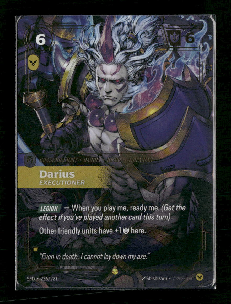 Darius, Executioner (Overnumbered) #236/221 Foil - Riftbound