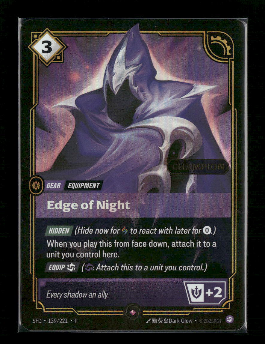 Edge of Night (Champion) #139/221 Foil - Riftbound