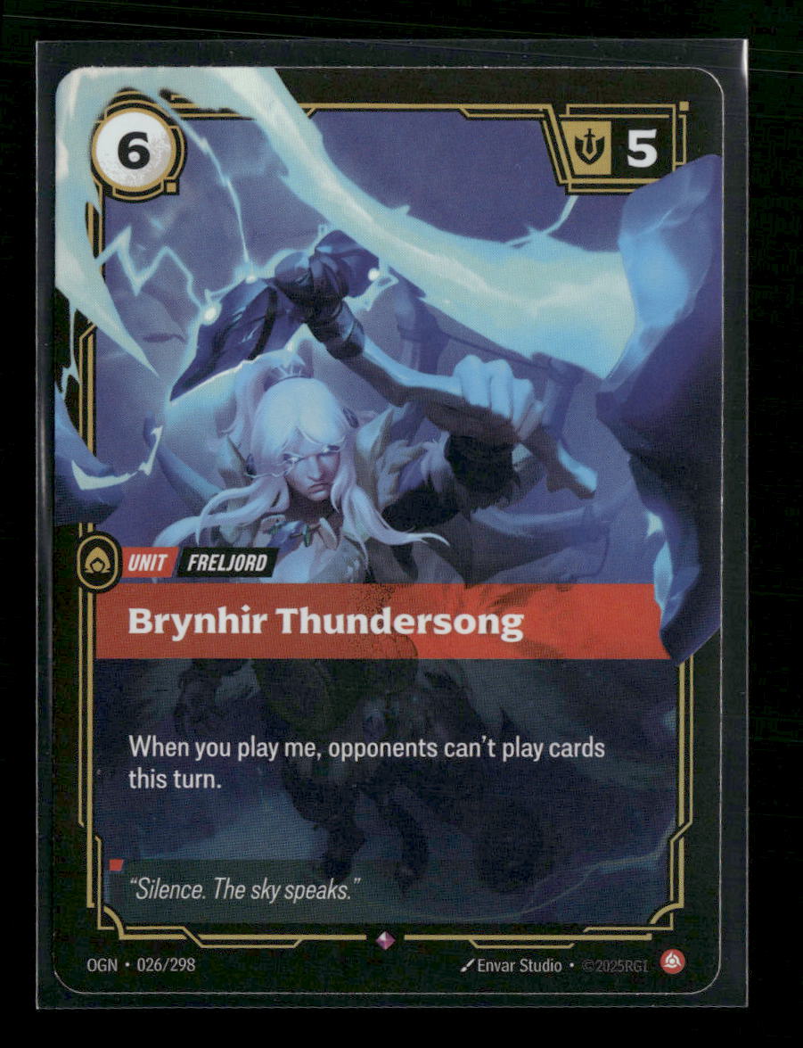 Brynhir Thundersong #026/298 Foil Rare - Riftbound Origins