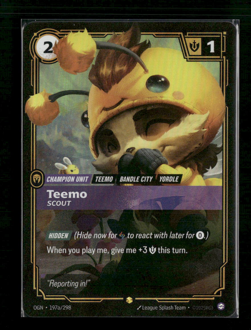 Teemo, Scout (Alternate Art) #197a/298 Foil Showcase - Riftbound Origins