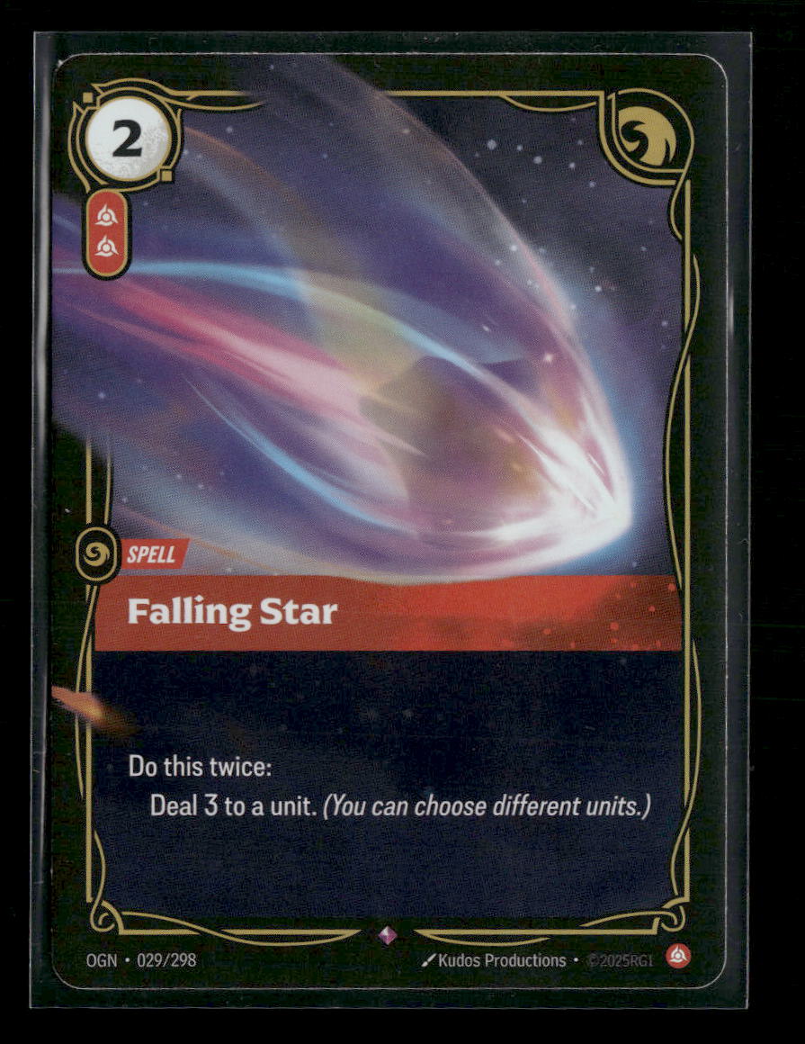 Falling Star #029/298 Foil Rare - Riftbound Origins