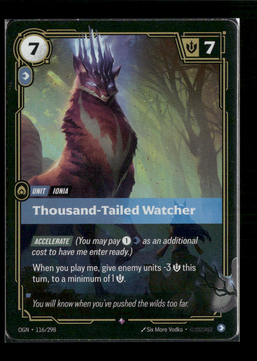 Thousand-Tailed Watcher #116/298 Foil Rare - Riftbound Origins