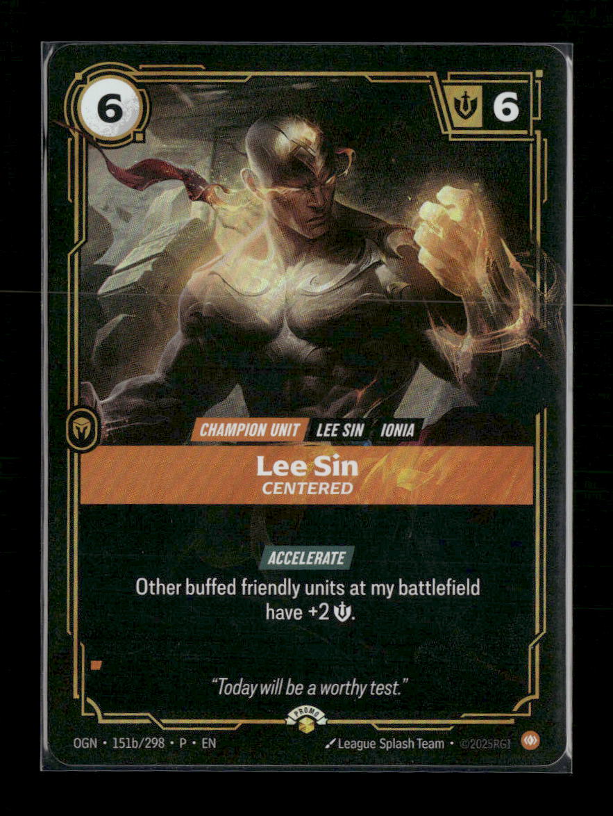 Lee Sin, Centered #151b/298 Foil - Riftbound