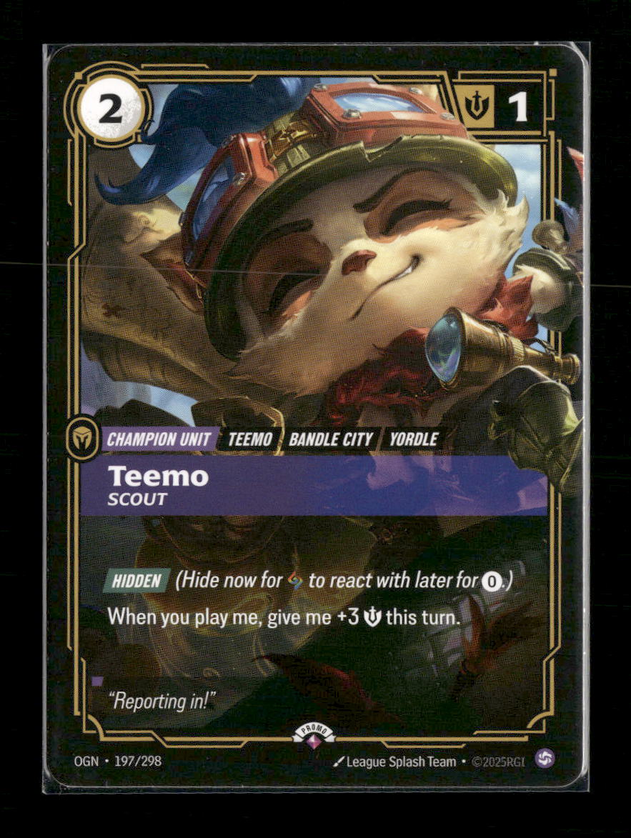Teemo, Scout #197/298 - Riftbound Promotional Cards