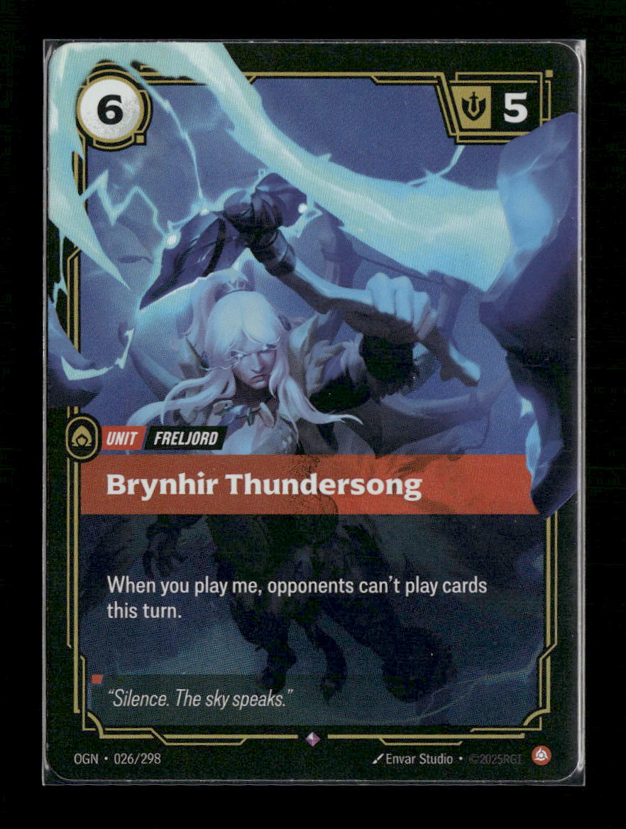 Brynhir Thundersong #026/298 Foil Rare - Riftbound Origins