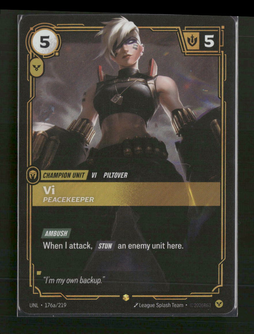 Vi, Peacekeeper (Alternate Art) #176a/219 Foil Showcase - Riftbound Unleashed