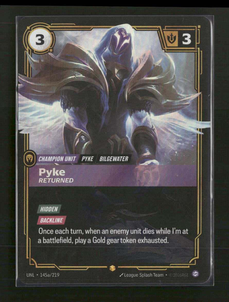 Pyke, Returned (Alternate Art) #145a/219 Foil Showcase - Riftbound Unleashed