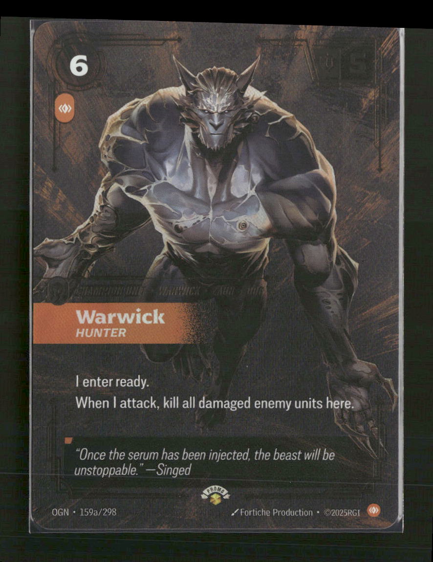 Warwick, Hunter #159a/298 Foil - Riftbound Promotional Cards