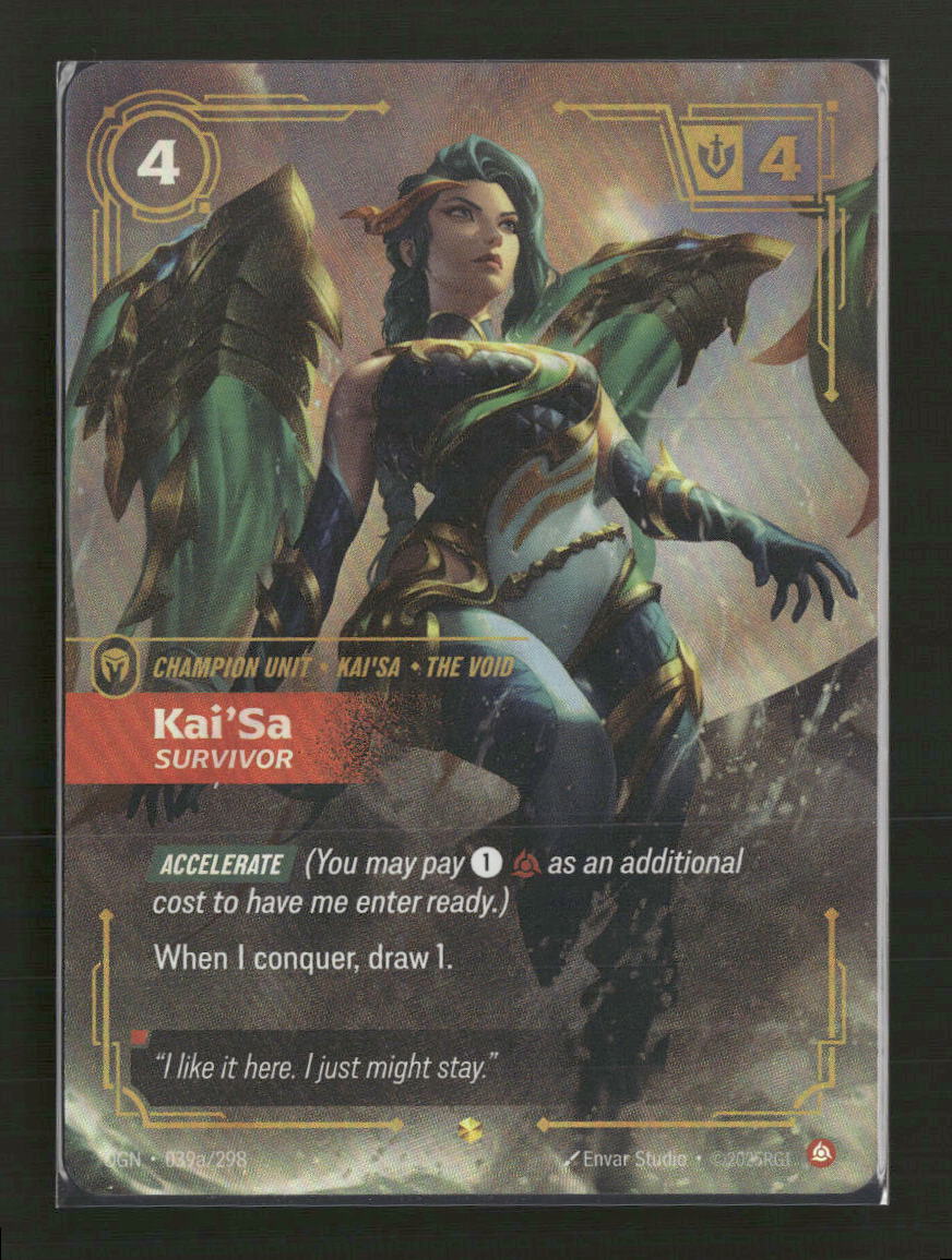 Kai'Sa, Survivor (Alternate Art) #039a/298 Foil Showcase - Riftbound Origins