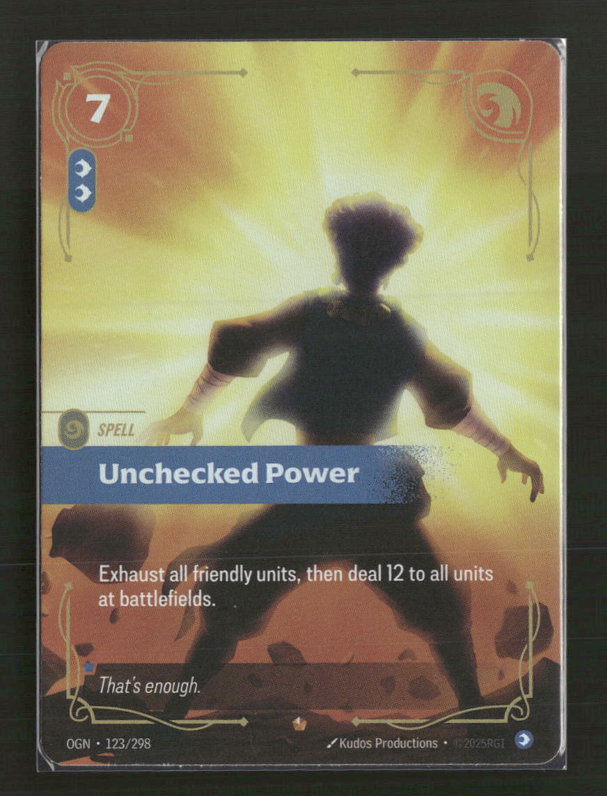 Unchecked Power #123/298 Foil Epic - Riftbound Origins