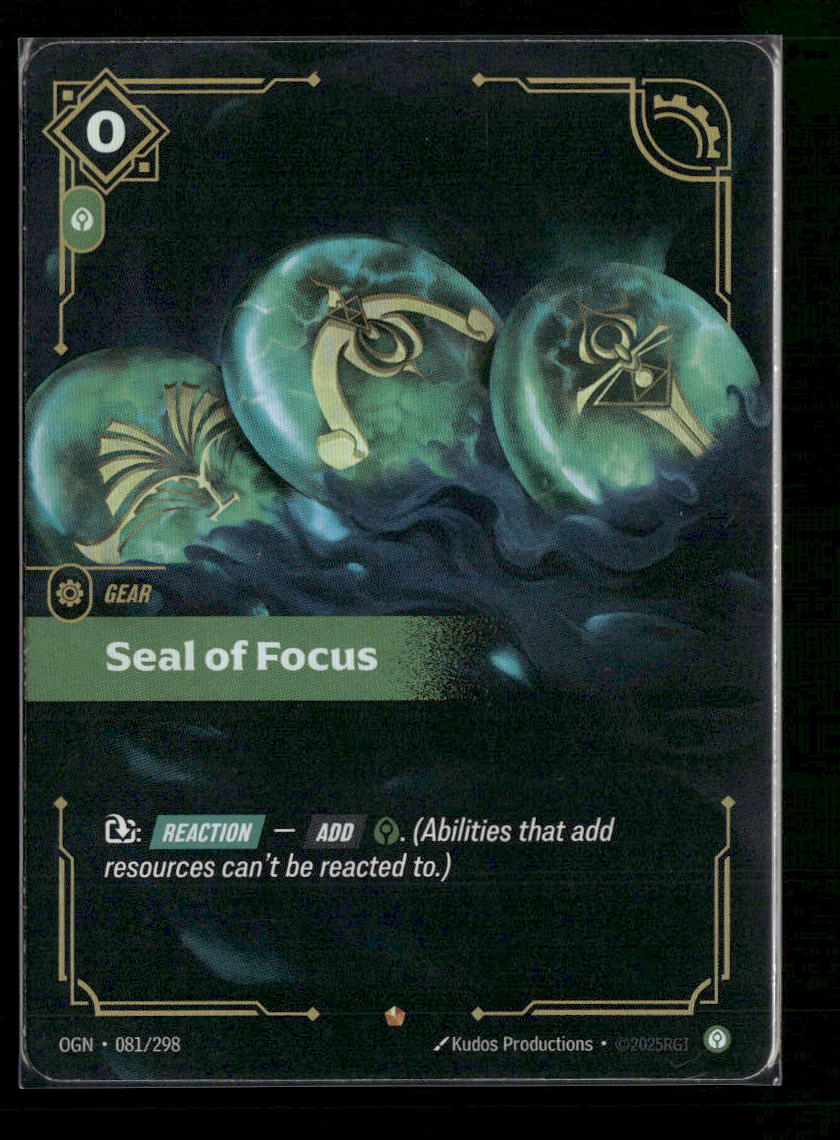 Seal of Focus #081/298 Foil Epic - Riftbound Origins