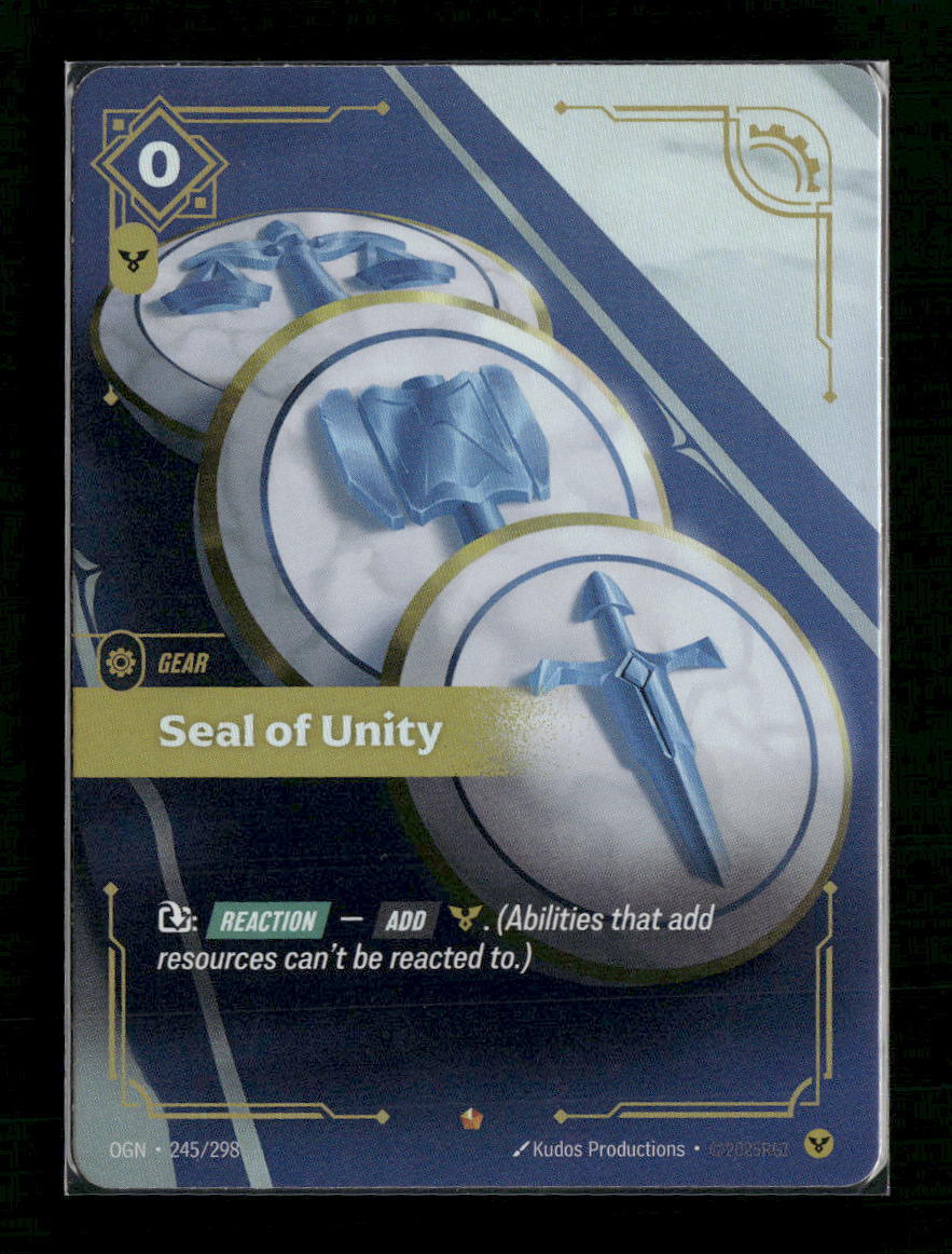 Seal of Unity #245/298 Foil Epic - Riftbound Origins