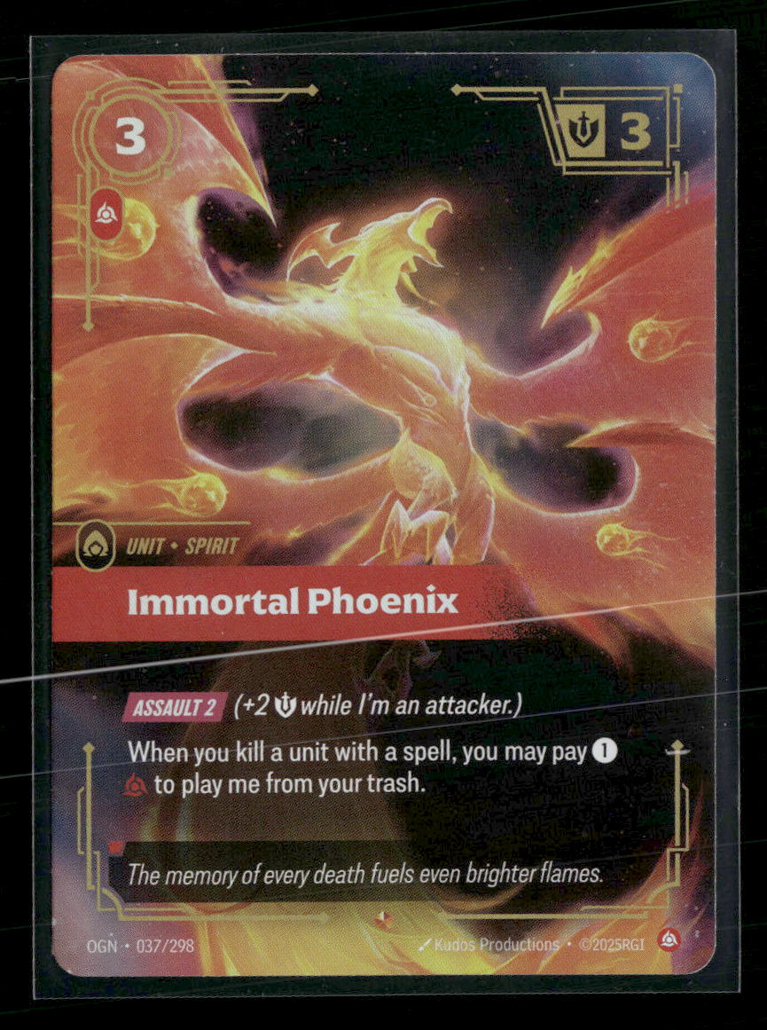 Immortal Phoenix #037/298 Foil Epic - Riftbound Origins