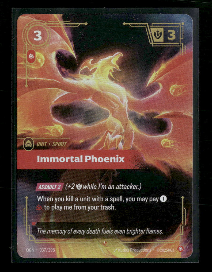 Immortal Phoenix #037/298 Foil Epic - Riftbound Origins