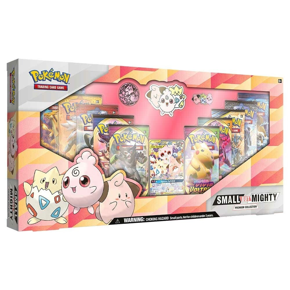 Pokémon TCG Small but Mighty Premium Collection box featuring Togepi, Cleffa and Igglybuff