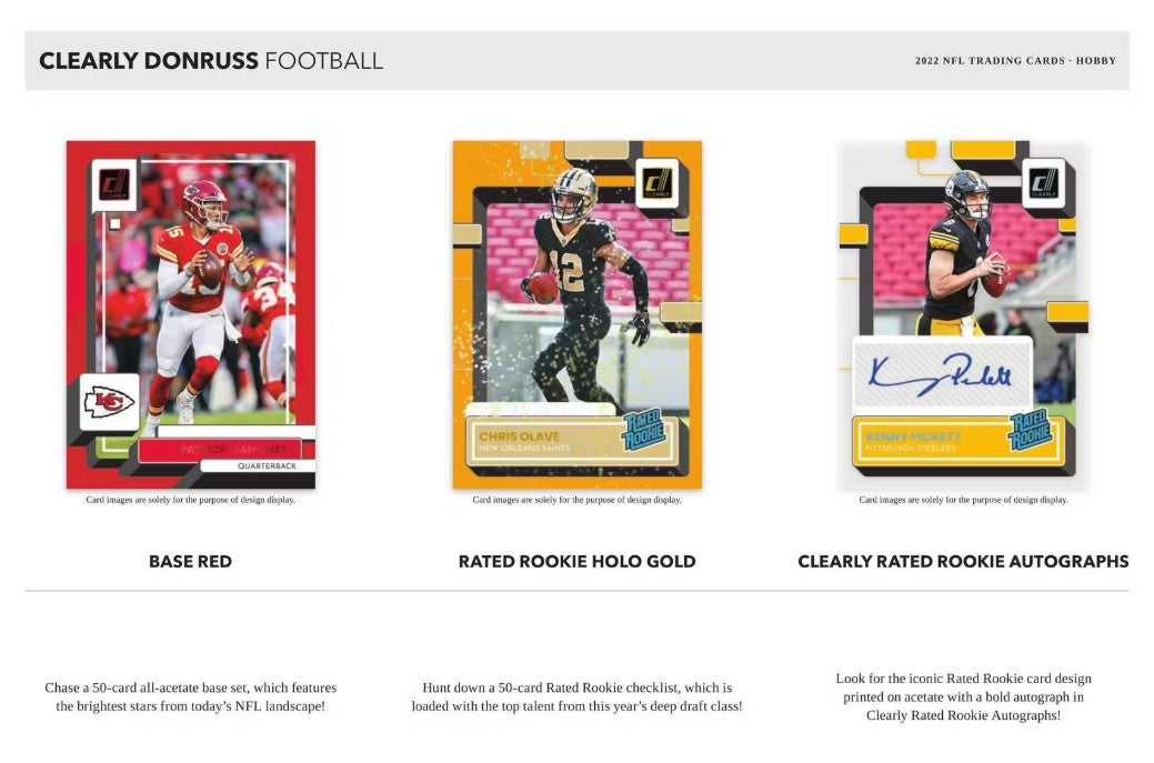2022 年帕尼尼 Clearly Donruss 足球爱好盒