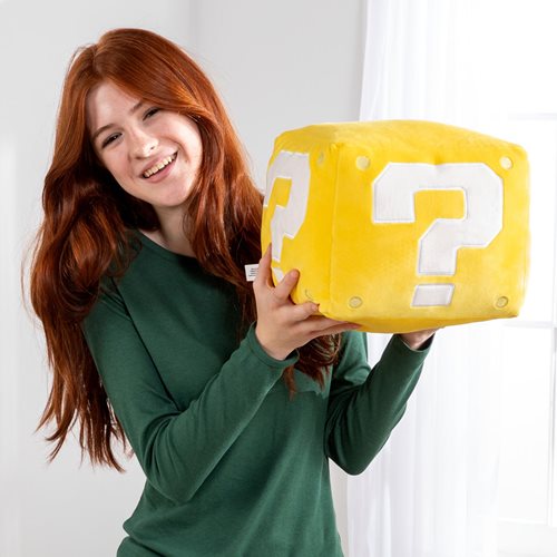 Club Mocchi Mocchi Super Mario Bros. Question Block Mega 15-Inch Plush