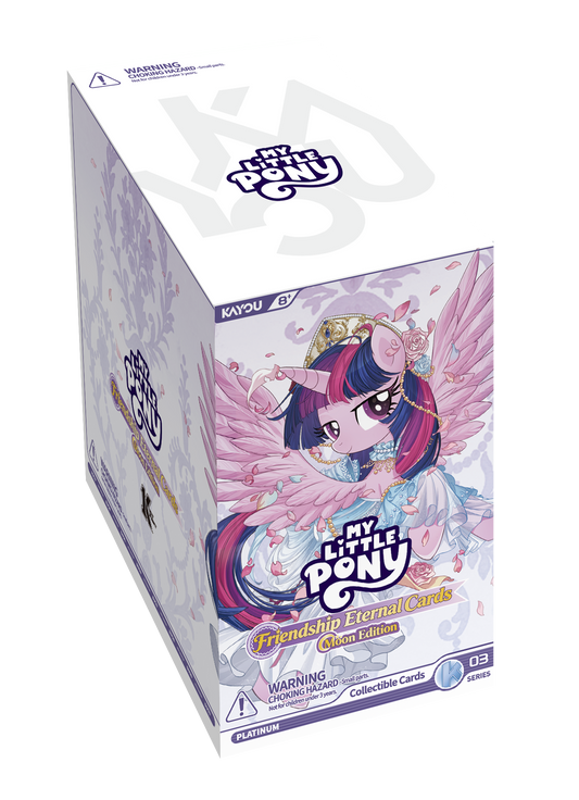 Official Kayou My Little Pony Friendship Eternal Moon Edition Series 3 North American 24-pack box featuring Twilight Sparkle