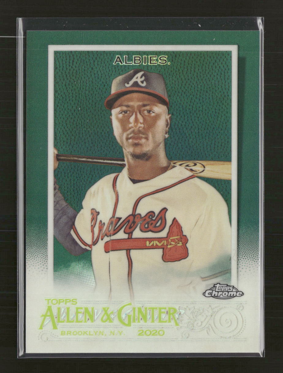 2020 Topps Allen & Ginter Chrome Green Ozzie Albies #/99 #56