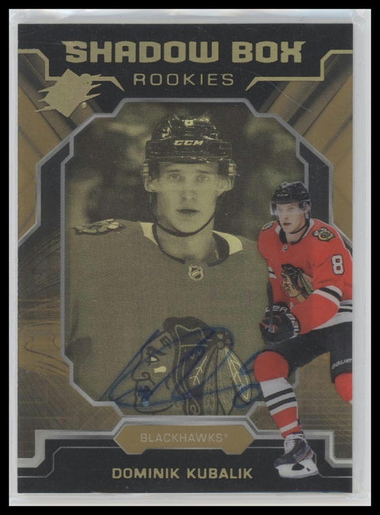 2019-20 SPx Shadow Box Rookies Autographs Dominik Kubalik #/150 Auto #S-DK