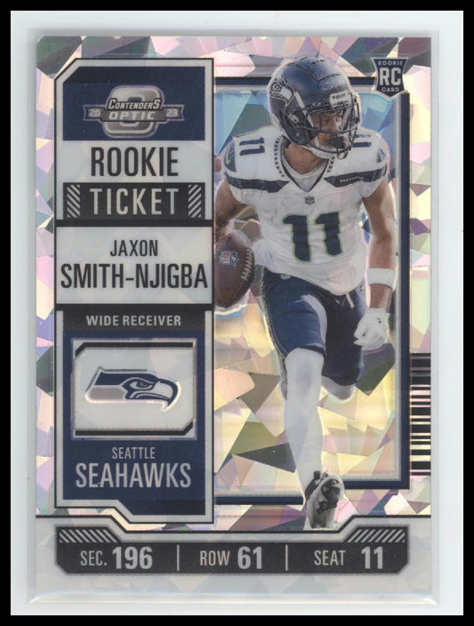 2023 Panini Contenders Optic Rookie Ticket Blue Jaxon Smith-Njigba #75 #/22