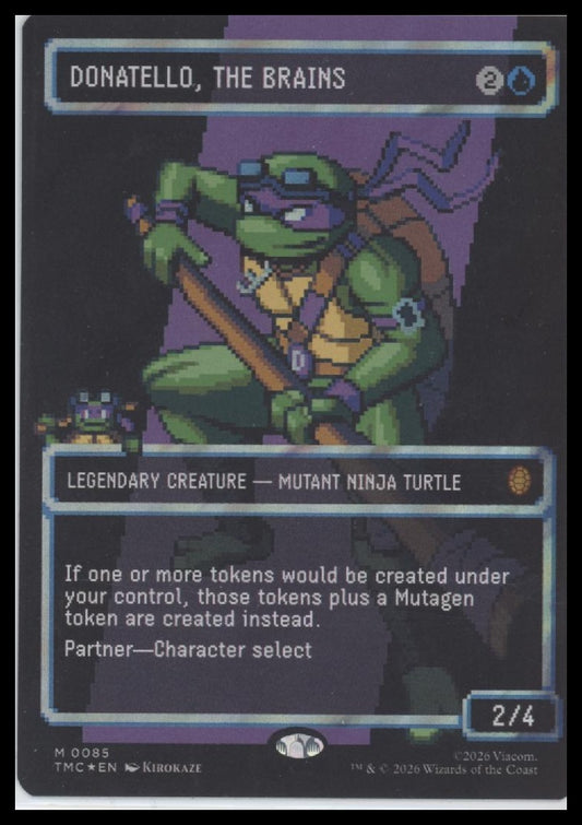 Commander: TMNT Donatello, the Brains (Borderless - Surge Foil) #85