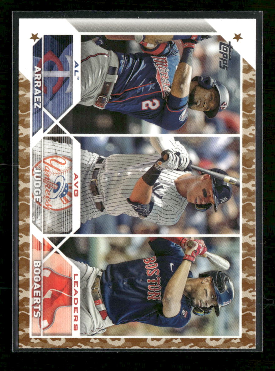 Topps Memorial Day Cam (Luis Arraez / Aaron Judge / Xander Bogaerts) #/25 #289