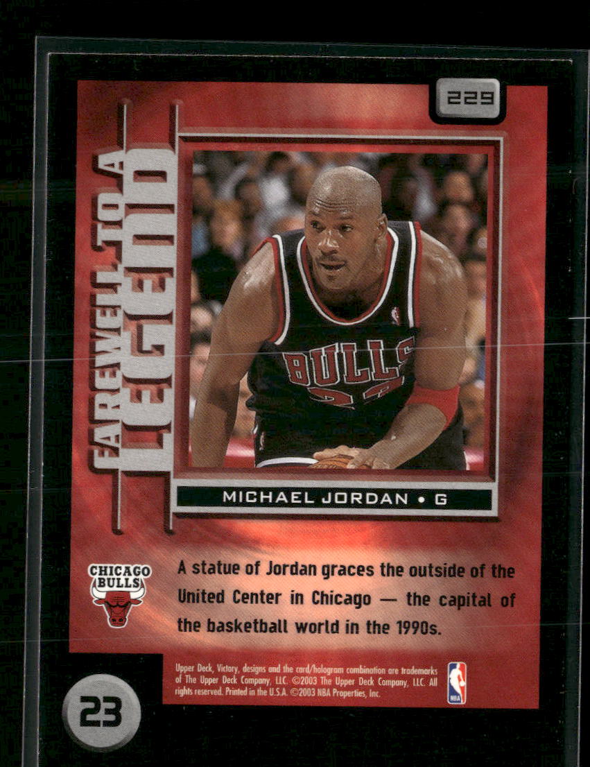 2003-04 Upper Deck Victory Michael Jordan #229