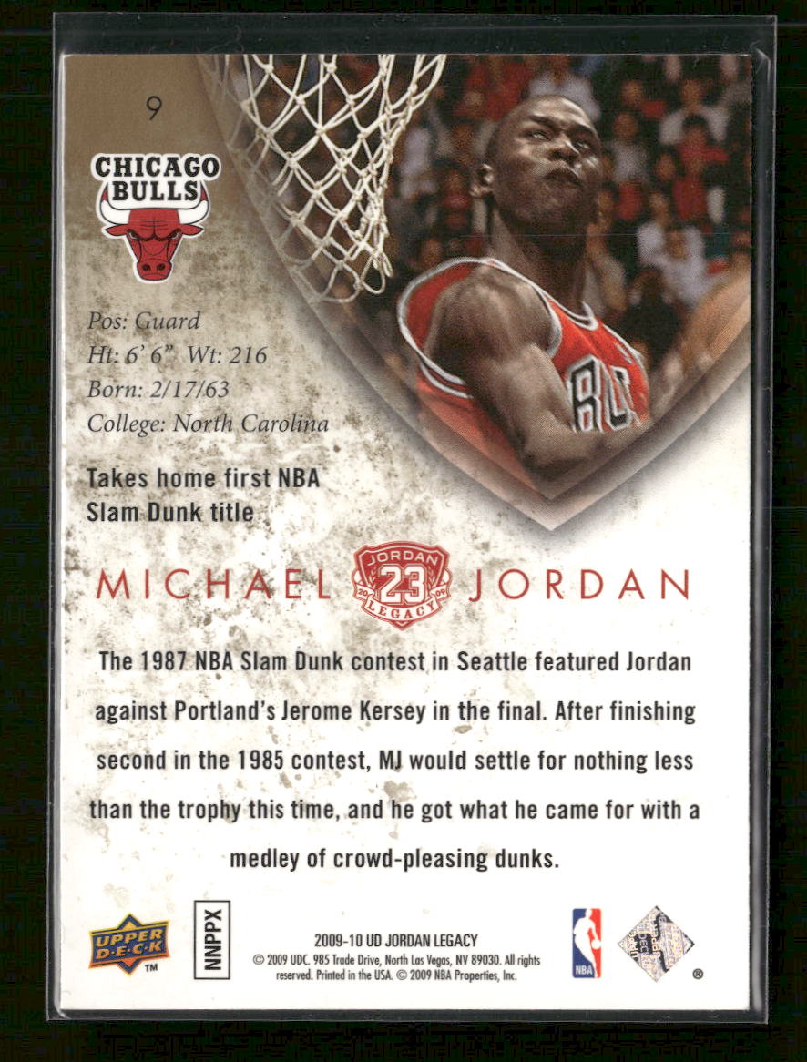 2009-10 Upper Deck Michael Jordan Legacy Collection Michael Jordan #9