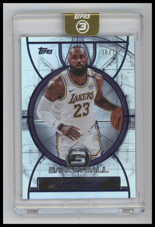 2025-26 Topps 3 Blue LeBron James #/15 #42