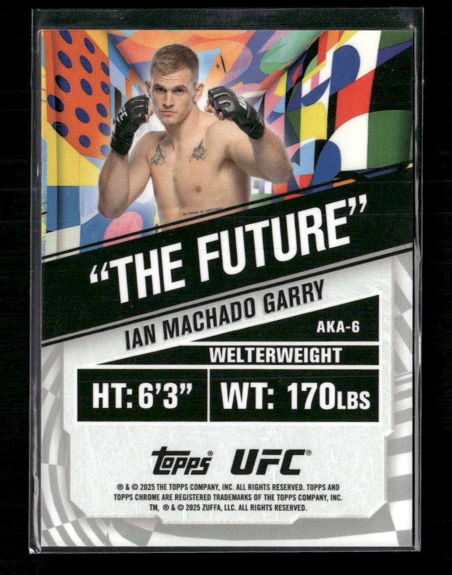 2025 Topps Chrome UFC Red Refractor #/5 Ian Machado Garry #AKA-6