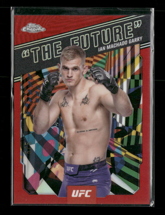 2025 Topps Chrome UFC Red Refractor #/5 Ian Machado Garry #AKA-6