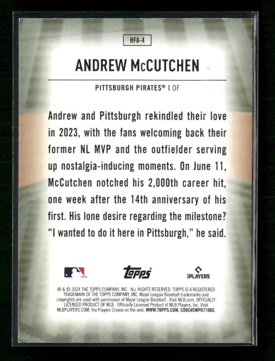 2024 Topps Home Field Advantage Andrew McCutchen #HFA-4