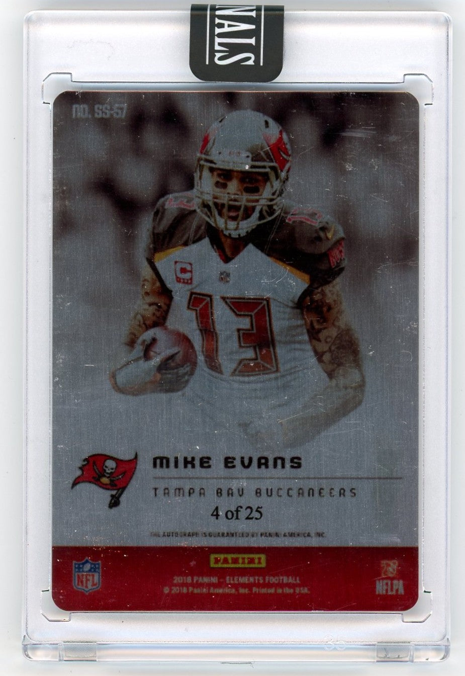 2018 Panini Elements Steel Auto #/25 Mike Evans #SS-57