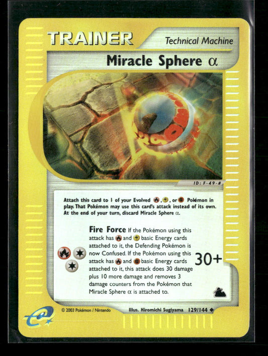 Skyridge Miracle Sphere Alpha Reverse Holofoil #129/144