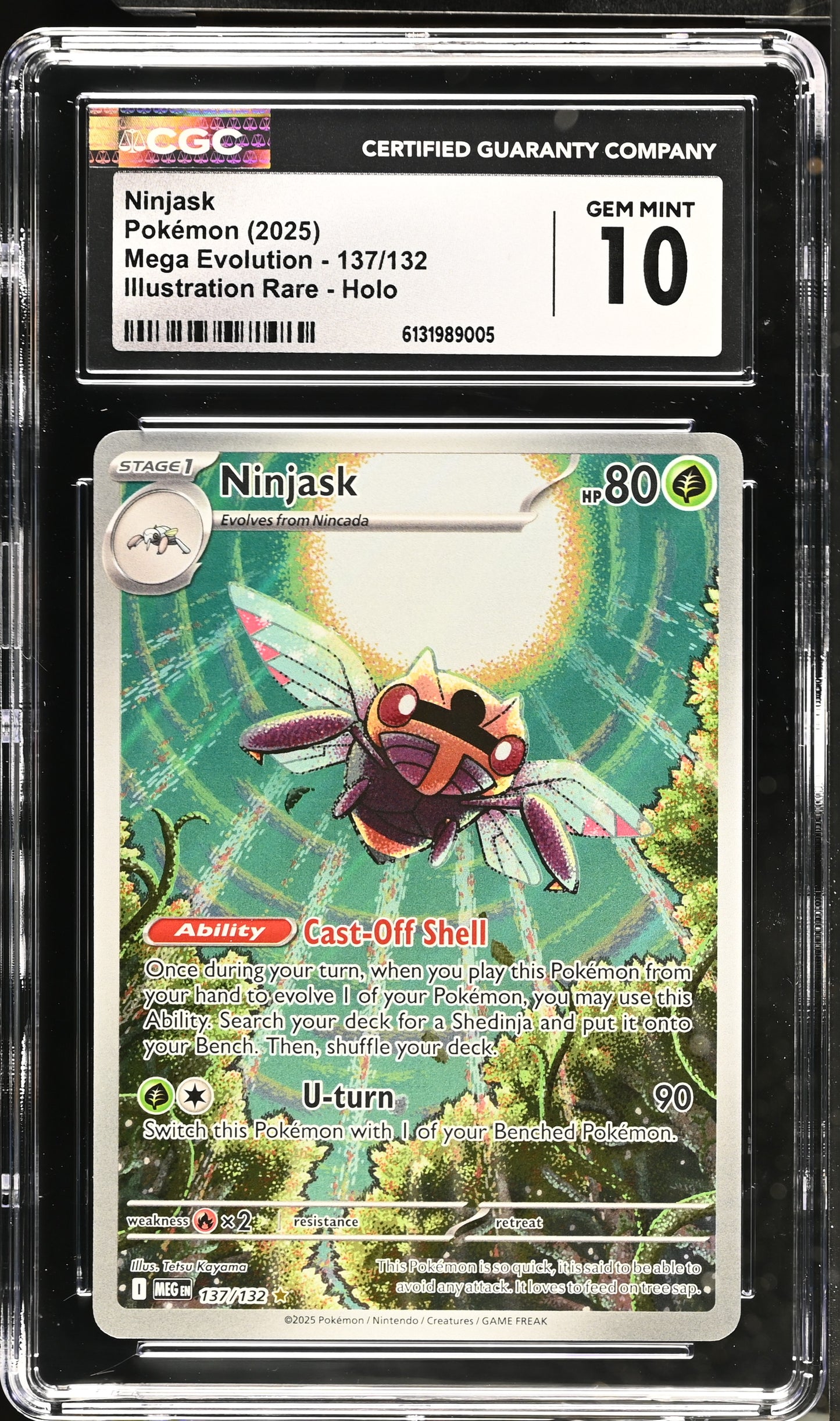 2025 Mega Evolution Ninjask 10 CGC #137/132