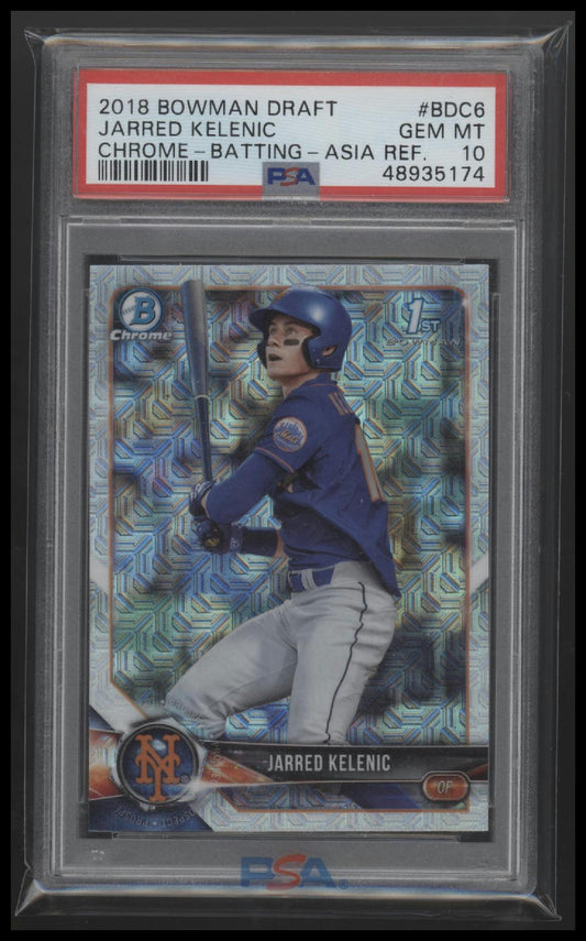 2018 Bowman Draft Chrome-Batting-Asia Ref. Jarred Kelenic 10 PSA #BDC6