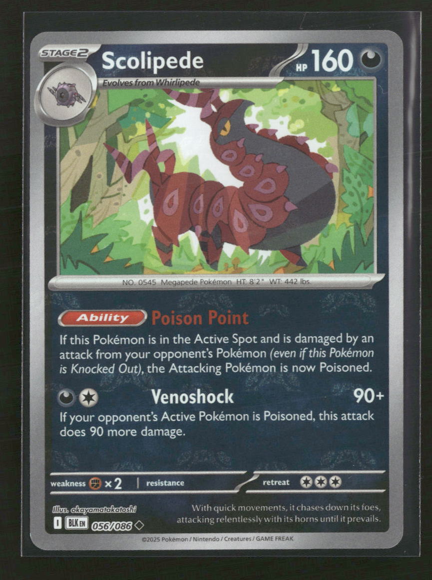 SV: Black Bolt Scolipede (Master Ball Pattern) #056/086