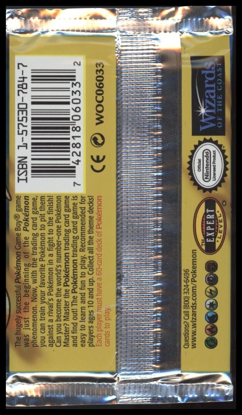 1999 Pokémon Base Set Booster Packs - Set of 3 - Full Art Set