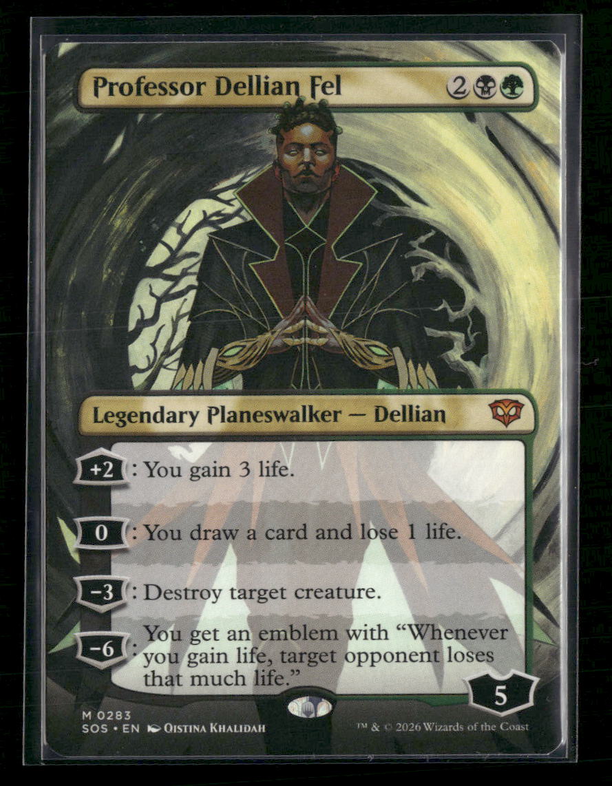 Secrets of Strixhaven Professor Dellian Fel (Borderless) #283